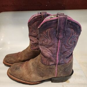 Dan Post Purple Girls Cowboy Boots